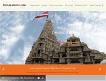 Tablet Screenshot of dwarkadhish.org